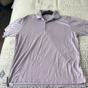 Men's Peter Millar lavender Polo Shirt xl